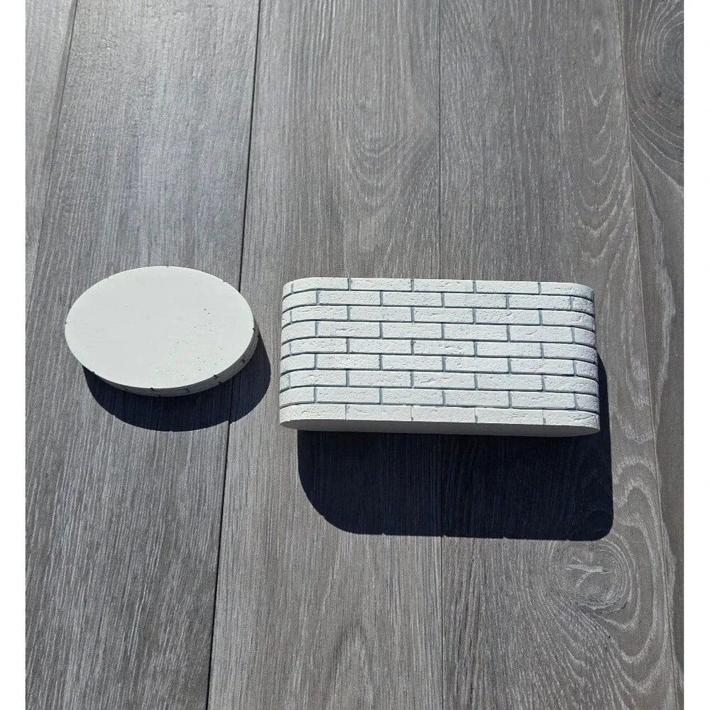 Subway Tile Toothbrush Holder and Soap Dish